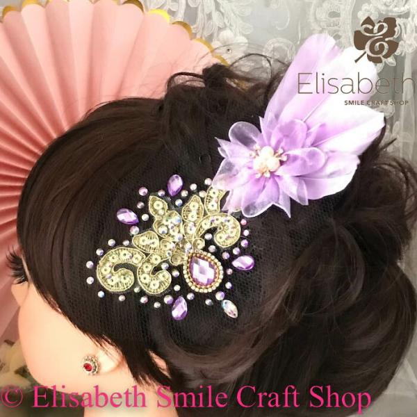 ヘアアクセサリー 髪飾り ヘア飾り 舞台衣装 ステージ衣装 ダンス衣装 社交ダンス フィギア衣装 競...