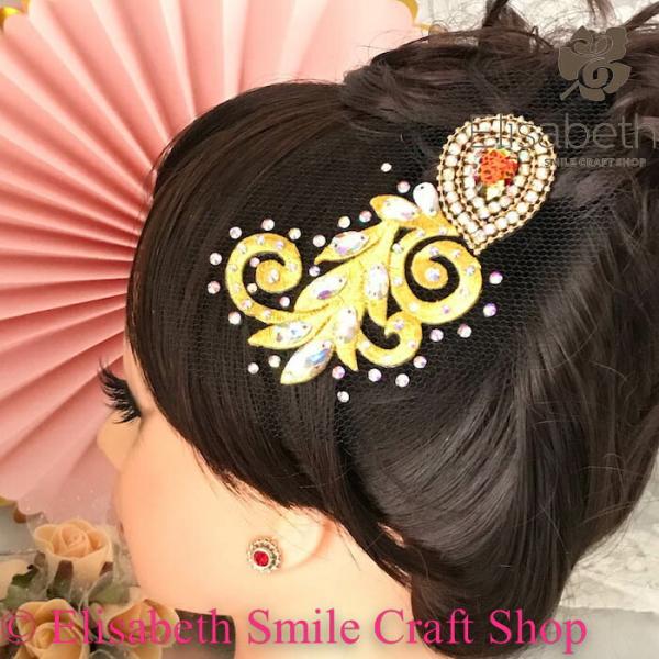 社交ダンス 競技ダンス ヘアアクセサリー 髪飾り ヘア飾り ラテンドレス ジュエリー アクセサリー ...