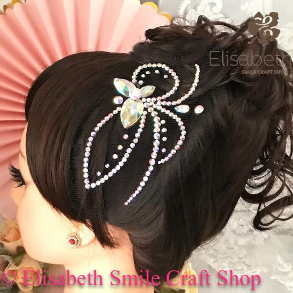 社交ダンス 競技ダンス ヘアアクセサリー 髪飾り ヘア飾り ラテンドレス 舞台衣装 ステージ衣装 ダ...