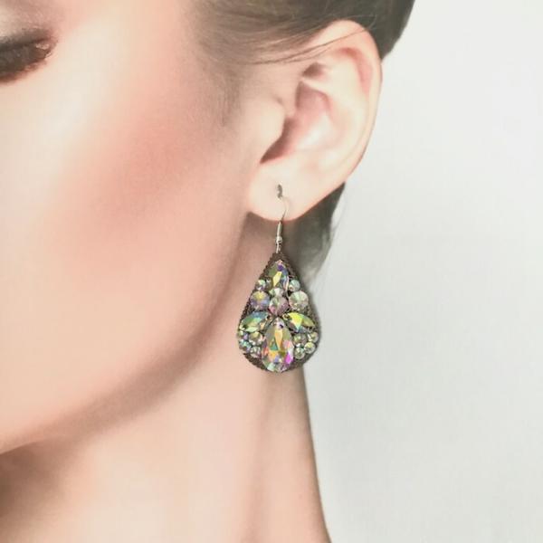 雫 ピアス ラインストーンピアス しずく 衣装ピアス アクセサリー 衣装ステージ 衣装 舞台衣装 ダ...