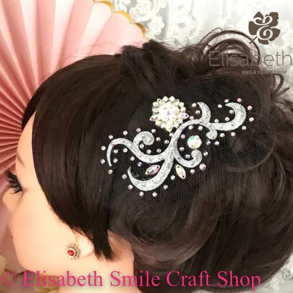 社交ダンス 競技ダンス ヘアアクセサリー 髪飾り ヘア飾り ラテンドレス 舞台衣装 ステージ衣装 ダ...