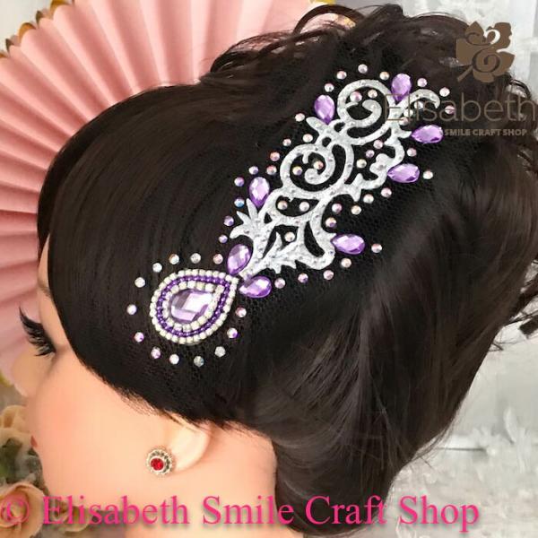 社交ダンス 競技ダンス ヘアアクセサリー 髪飾り ヘア飾り ラテンドレス 舞台衣装 ステージ衣装 ダ...