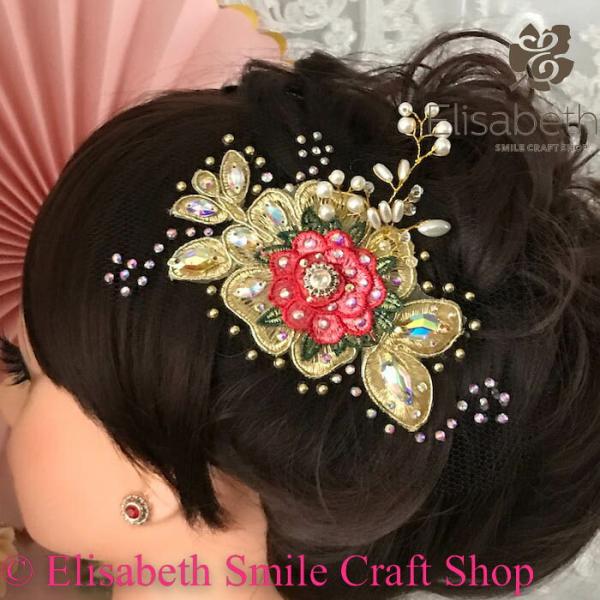 ヘアアクセサリー 髪飾り ヘア飾り 舞台衣装 ステージ衣装 ダンス衣装 社交ダンス フィギア衣装 競...