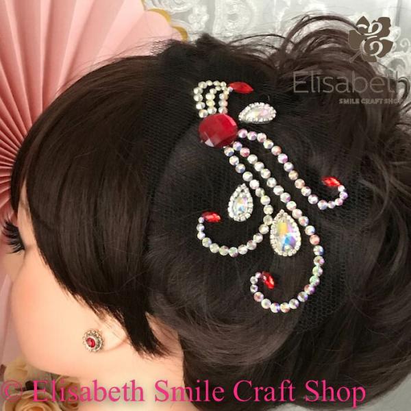 社交ダンス 競技ダンス ヘアアクセサリー 髪飾り ヘア飾り ラテンドレス ジュエリー アクセサリー ...