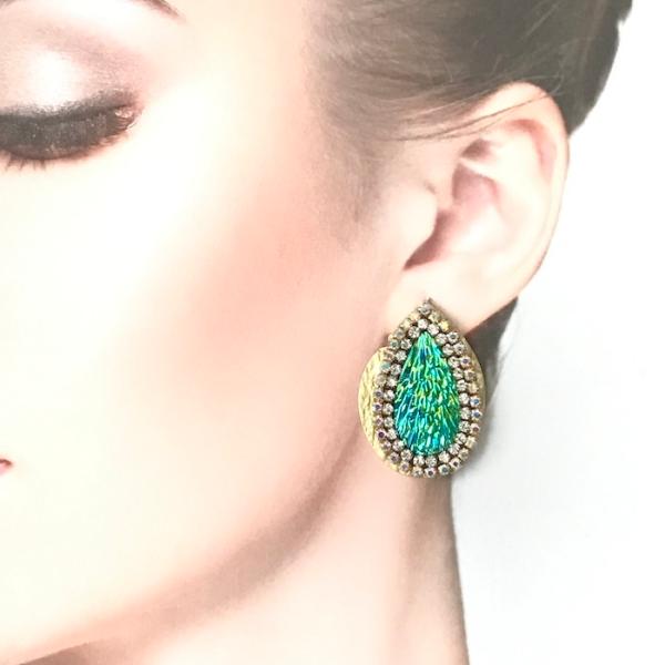 雫 イヤリング しずく ABオーロラ 衣装ピアス アクセサリー ピアス 衣装ステージ 衣装 舞台衣装...