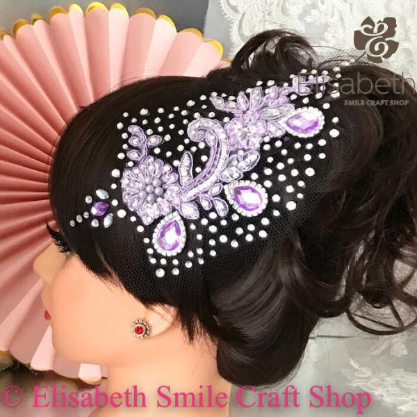 社交ダンス 競技ダンス ヘアアクセサリー 髪飾り ヘア飾り ラテンドレス 舞台衣装 ステージ衣装 ダ...