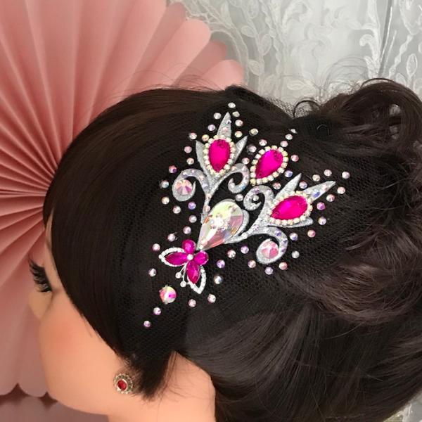 社交ダンス 競技ダンス ヘアアクセサリー 髪飾り ヘア飾り ラテンドレス ジュエリー アクセサリー ...