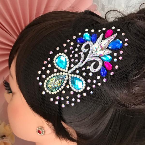 社交ダンス 競技ダンス ヘアアクセサリー 髪飾り ヘア飾り ラテンドレス ジュエリー アクセサリー ...