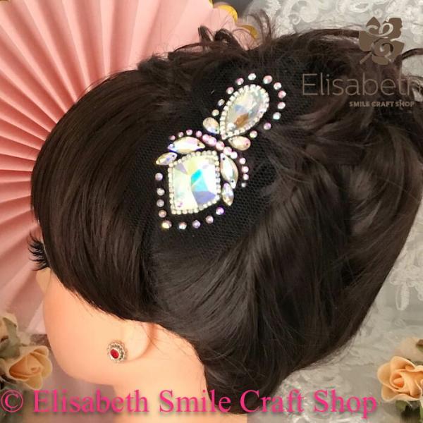 社交ダンス 競技ダンス ヘアアクセサリー 髪飾り ヘア飾り ラテンドレス 舞台衣装 ステージ衣装 ダ...