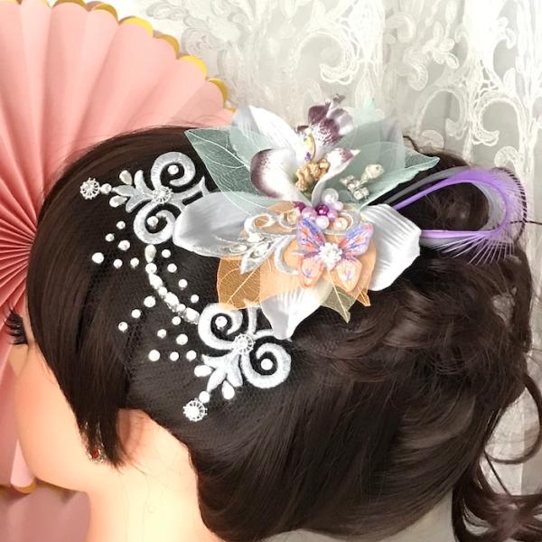 ヘアアクセサリー 髪飾り ヘア飾り 舞台衣装 ステージ衣装 ダンス衣装 社交ダンス フィギア衣装 競...