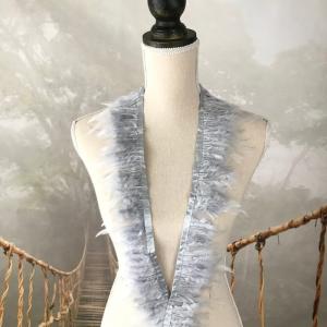 フェザー ブレード フェザーテープ フリンジ シルバー