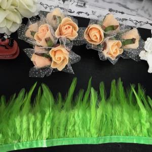 フェザー ブレード フェザーテープ グリーン 装飾