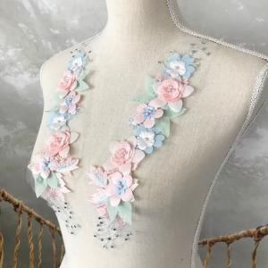 モチーフ 花 立体的 新体操 衣装モチーフ レ...の詳細画像1