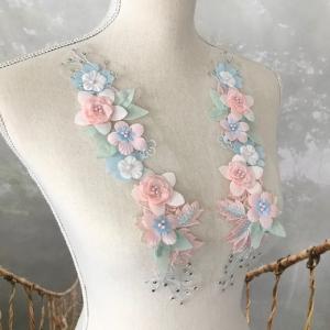 モチーフ 花 立体的 新体操 衣装モチーフ レ...の詳細画像2