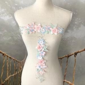 モチーフ 花 立体的 新体操 衣装モチーフ レ...の詳細画像3