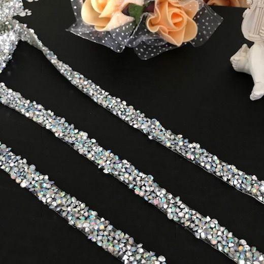 ラインストーン 衣装 ダンス 装飾 ネックライン ラインストーンモチーフ アイロン用 接着 ダンス ...