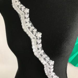 レース リボン チュールレース 花柄 パーツ ...の詳細画像1