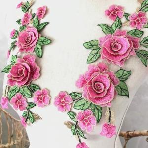 バラ モチーフ 3D ピンク 薔薇 立体的 刺...の詳細画像2