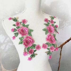 バラ モチーフ 3D ピンク 薔薇 立体的 刺...の詳細画像3