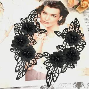 モチーフレース ビーズ付き お花 3D セット ハンドメイド