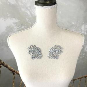 シルバー レオタード バトン 花 モチーフ ワ...の詳細画像4