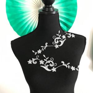 花柄 貼り付け 新体操 レオタード モチーフ ...の詳細画像5