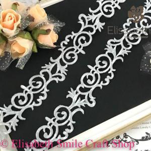 アイロン用 シルバー 衣装 刺繍ワッペン ブレ...の詳細画像1