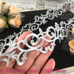 アイロン用 シルバー 衣装 刺繍ワッペン ブレ...の詳細画像3