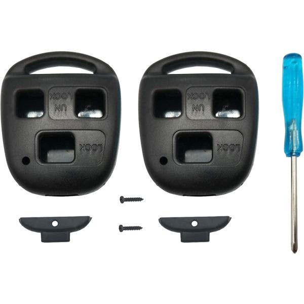 アップグレードされた交換用キーフォブカバーシェル トヨタ ランドクルーザー キーレスエントリー リモ...