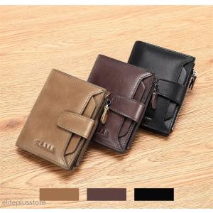 財布 メンズ 二つ折り財 小銭入れ 牛革 サドルレザー