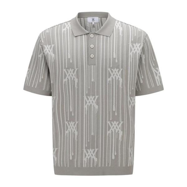 アニュー ゴルフ メンズ レインロゴショートスリーブセーター 半袖 ポロシャツ ANEW RAIN ...