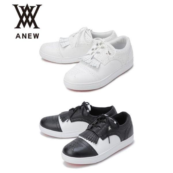 アニュー ゴルフ ANEW ウィメンズ セイントタッセル ルナシューズ ゴルフシューズ スパイクレス...