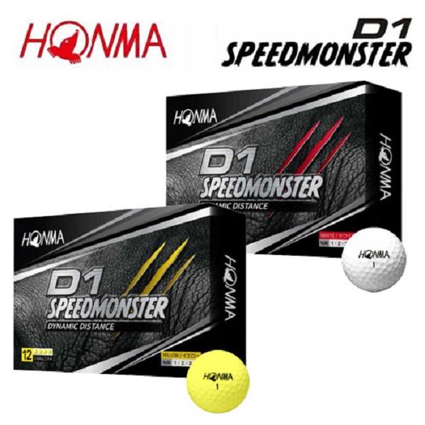 本間ゴルフ D1 スピードモンスター ゴルフボール 1ダース 12球入り ホンマ HONMA SPE...