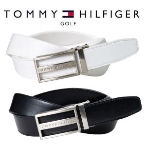 トミーヒルフィガー ゴルフ ストレッチスライドロック ロゴ ベルト THMB0FVX Tommy Hilfiger  あす楽 あすつく 送料無料｜elix-golf