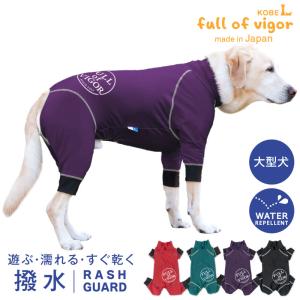 【送料込】ドッグプレイ(R)サークルプリント撥水ラッシュガード(大型犬用) 犬 服 ゴールデンレトリバー ラブラドール 春 夏 秋 冬｜elizabethwear