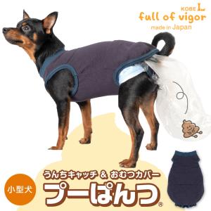 【送料込】うんちキャッチ&おむつカバープーぱんつ(R)(ダックス・小型犬用)　介護 マナー シニア犬 犬服 おもらし 消臭｜elizabethwear