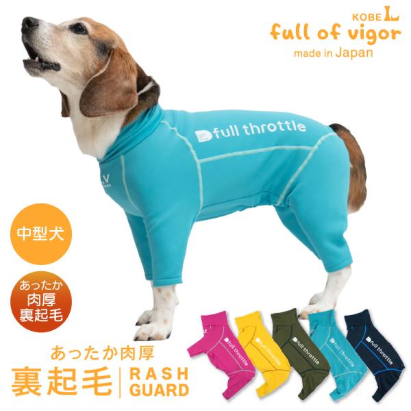 【送料込】ドッグプレイ(R)裏起毛ラッシュガード(中型犬用) 犬服 ドッグウエア 秋冬 柴犬 コーギ...