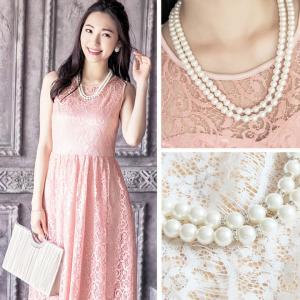 ネックレス 結婚式 パール チェーン 同窓会 ...の詳細画像3