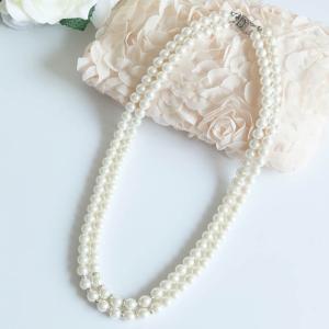 ネックレス 結婚式 パール チェーン 同窓会 ...の詳細画像4