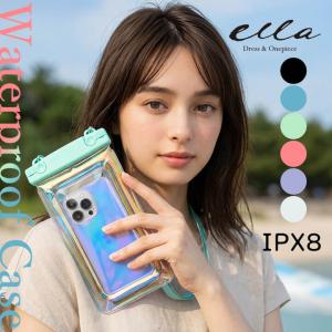 防水 スマホケース 完全防水 防水ケース スマホ防水ケース 防水ポーチ プール 海水浴 海 水中撮影 IPX8 オーロラ ビーズ グリッター クリア zak16