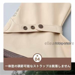 レインシューズカバー 防水 靴カバー ハイカッ...の詳細画像4