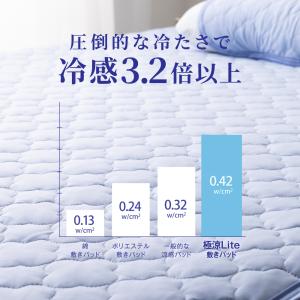 敷きパッド セミダブル 夏 とろふわ 冷感 冷...の詳細画像3