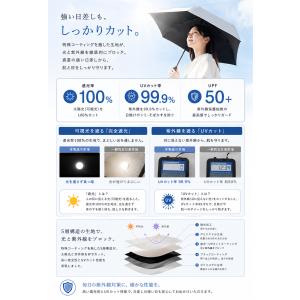 日傘 晴雨兼用 折りたたみ傘 完全遮光 自動開...の詳細画像4