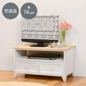 送料無料【新品】アンティーク調 テレビ台 幅72㎝ 完成品 テレビ台 TV台 幅74cm MTV-5272 アンティーク調 ナチュラル天板