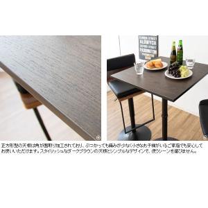 ハイテーブル 幅60 天板 正方形 カフェ カ...の詳細画像4