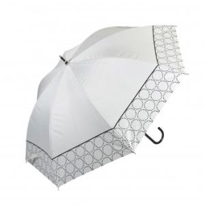 藤田屋 晴雨兼用長傘ショート  50cm 晴雨兼用ショート サークル ホワイト SS-2555(KT...