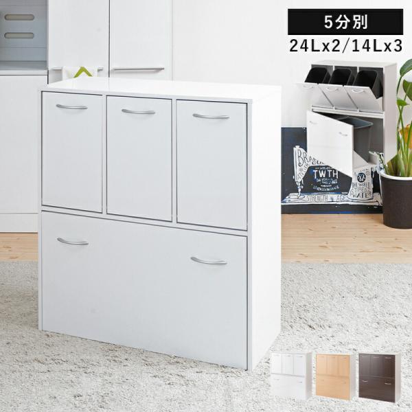 キッチンカウンター ゴミ箱 分別 2段 キッチン 目隠し 幅80 キッチンボード ダストボックス 収...
