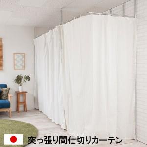 パーテーション 突っ張り カーテン 90 スリム つっぱり おしゃれ 突っ張りラック パーティション ラック 仕切りカーテン 突っ張り棒 衝立 間仕切り