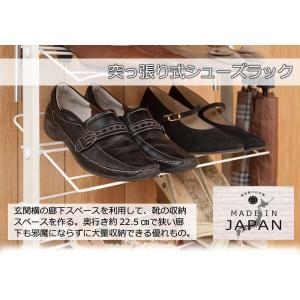 シューズラック 下駄箱 薄型 スリム 突っ張り...の詳細画像1