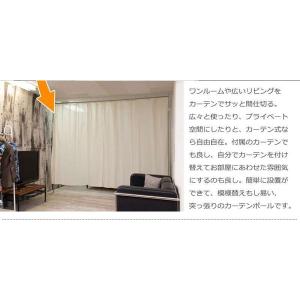 パーテーション 突っ張り カーテン スリム つ...の詳細画像2